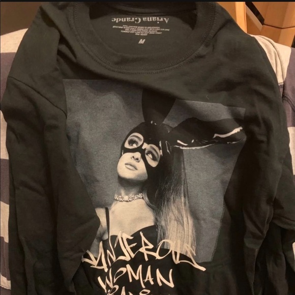 Rare Ariana Grande Dangerous Woman Diary Long Sleeve tshirt size M unisex - Picture 3 of 7